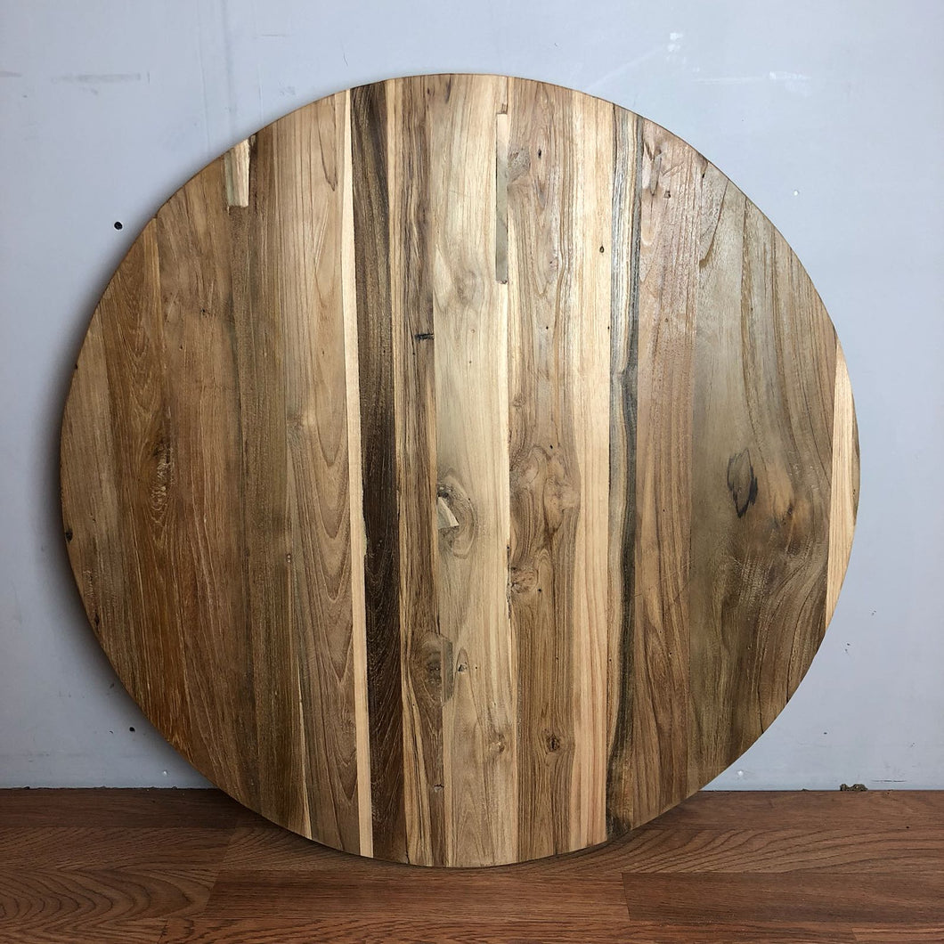 Reclaimed teak wood round table top 30