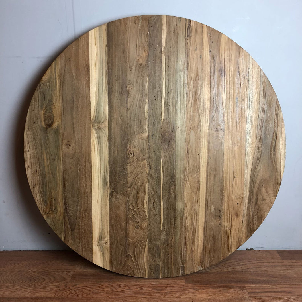 Reclaimed teak wood round table top 36