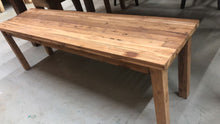 Rustic teak wood bench 57"