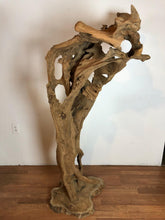 Teak wood free form floor standing art piece rare and one of a kind sculpture
