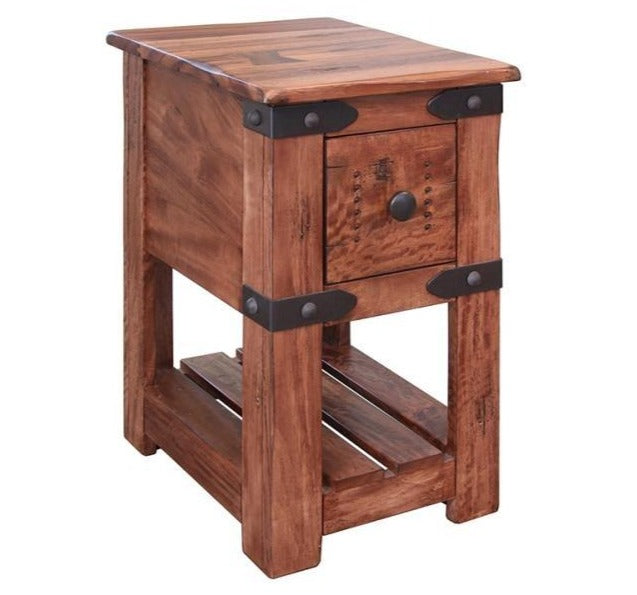 Modern industrial side table 15 x 18