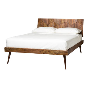 Quinn Dark Brown Platform Bed