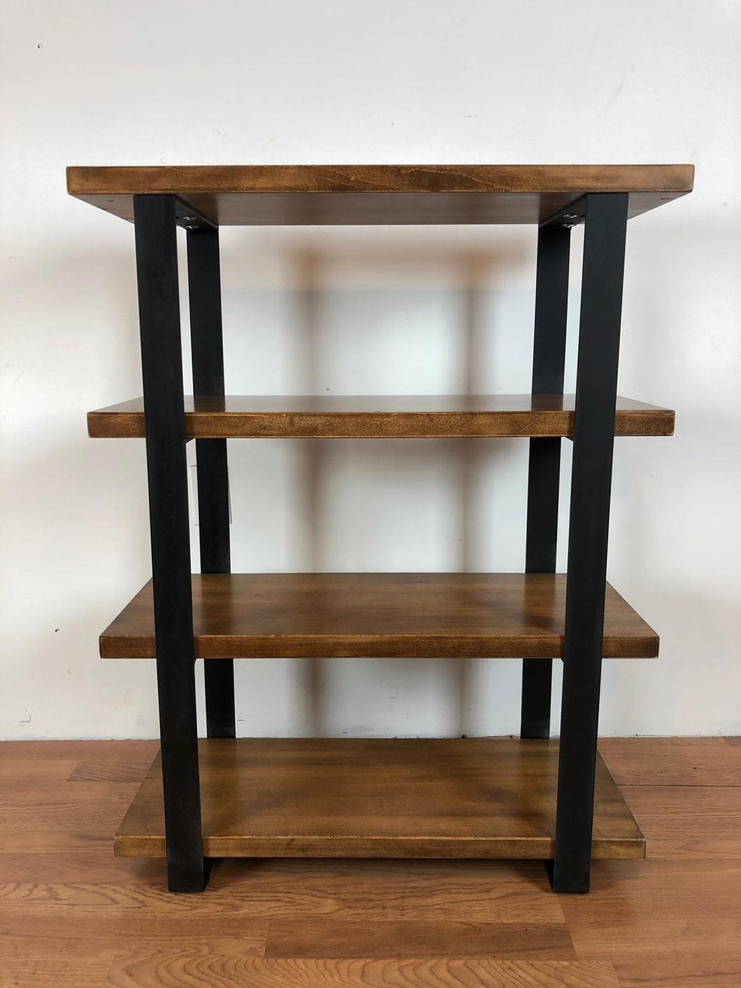 Bookcase maple wood in antique walnut stain