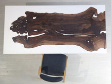 E3 Live edge walnut wood slab dining table top with epoxy 74" x 36"