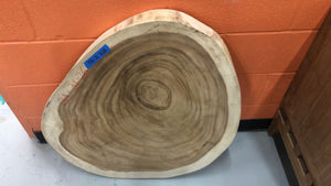 FA-R-3126 Live edge acacia wood crosscut slab