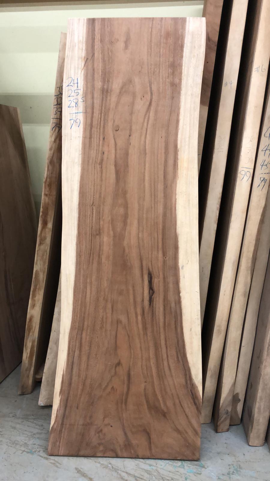 FA1-7928 Live edge acacia wood (single slab) 79