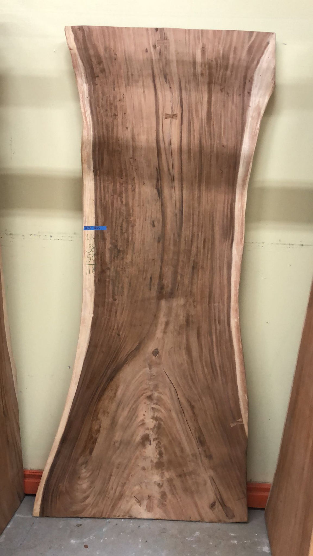 FA35-11850 Live edge acacia wood (single slab)