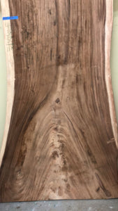 FA35-11850 Live edge acacia wood (single slab) 118"x50"