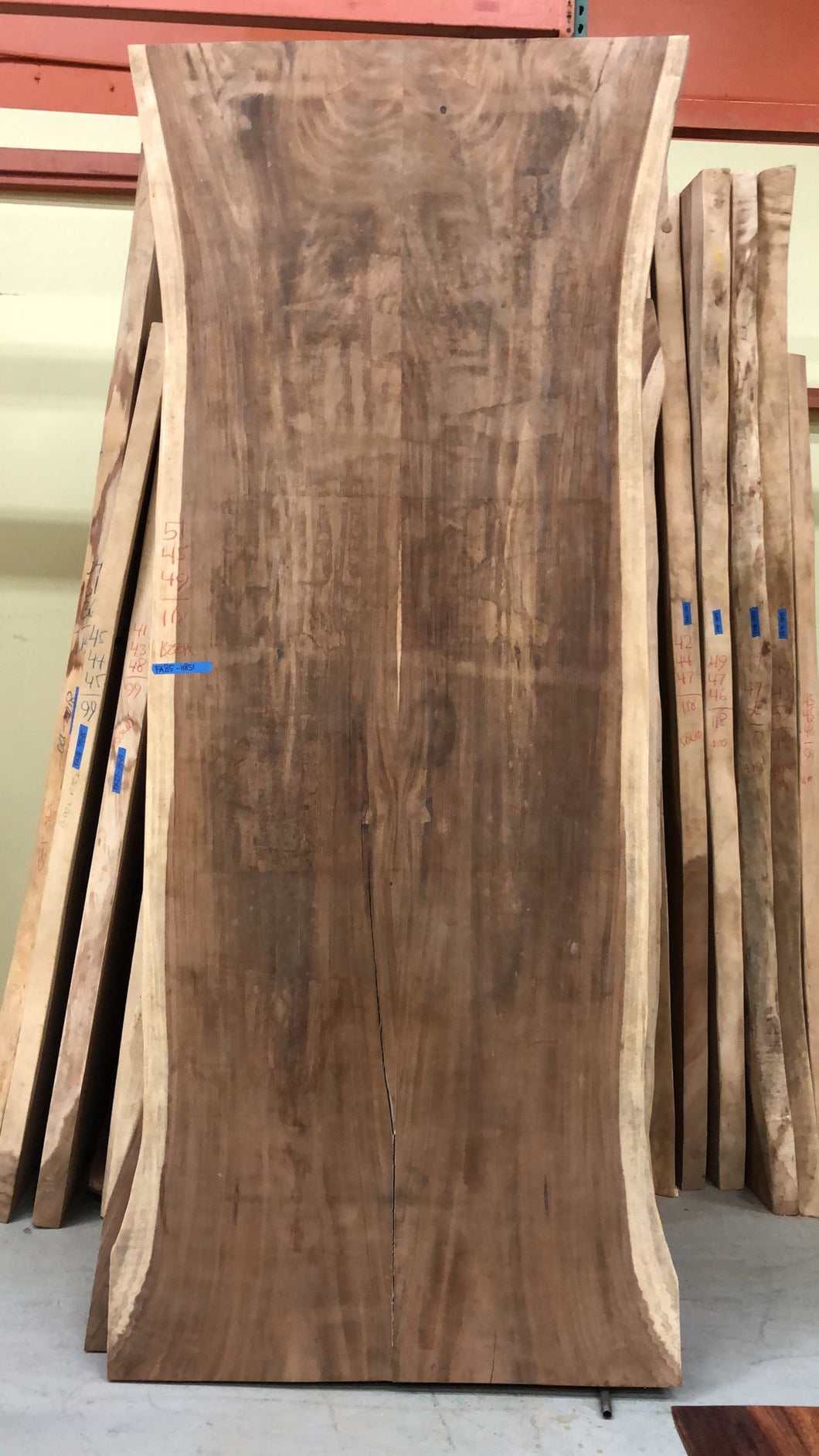 FA85-11851 Live edge acacia wood bookmatch slab 118