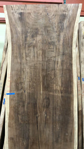 FA85-11851 Live edge acacia wood bookmatch slab 118"x51"