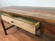 Multi-color wood desk 60"