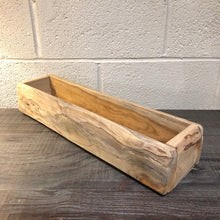 Rustic teak wood container for flowers