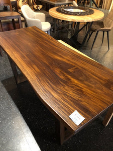 Live edge acacia wood table / desk 62" x 26"