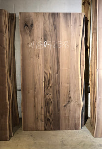 W180-7238 Live edge walnut wood dining table top 72" X 38"