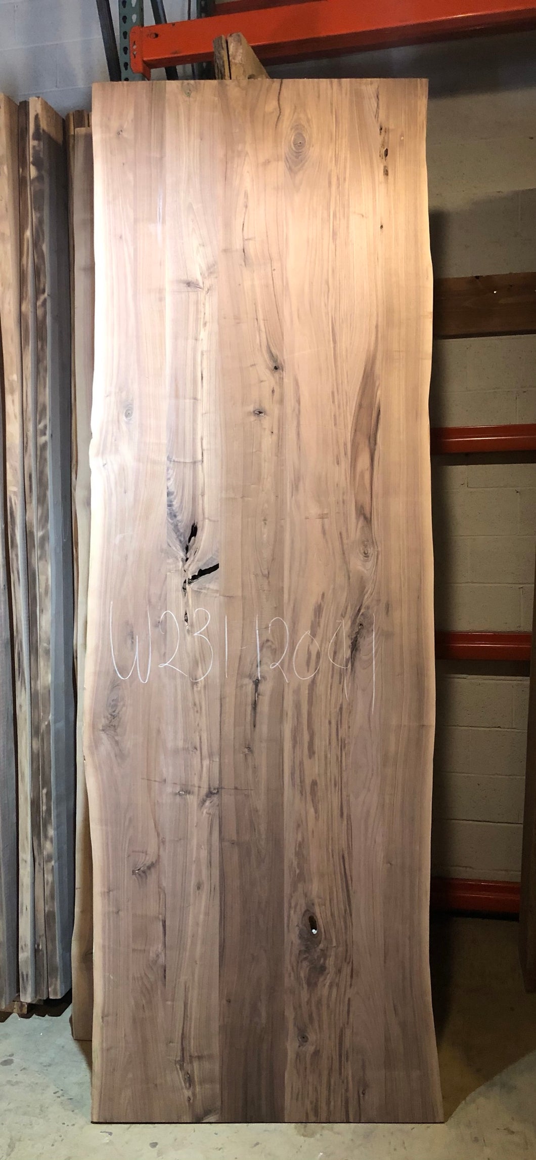 W231-12041 Live edge walnut wood 120x41