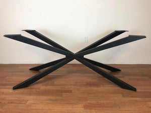 Spider metal dining table base