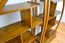 Yin Yang Shelves or Bookshelves Solid Teak Wood