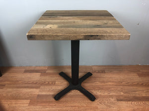 Reclaimed barn wood table top in natural unfinished
