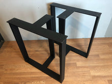 Tri-square metal dining table base