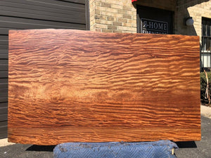 live edge sapele wood slab dining table top