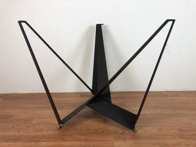 Triangle pedestal metal base for round dining table