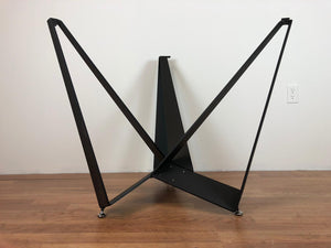Triangle pedestal metal base for round dining table