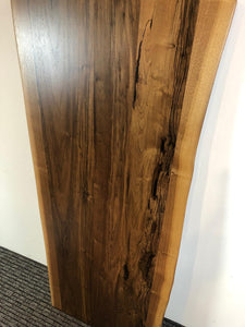 w122-6024 Live edge walnut desk table top 60x24