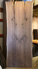 W20-10341 Live edge bookmatch walnut wood dining table top 103x41