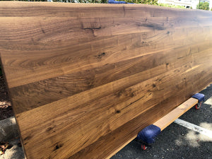 W203-12043 Live edge walnut wood dining table top 120"
