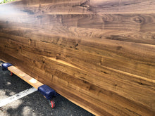 W203-12043 Live edge walnut wood dining table top 120"