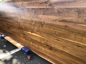 W203-12043 Live edge walnut wood dining table top 120"