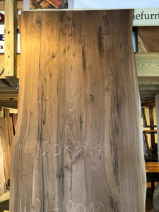 W21-12040 Live edge walnut wood 120x40