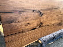 W22-9942 Bookmatch live edge walnut wood slab