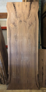 W23-10438 Bookmatch Live Edge Walnut Wood Slab