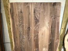 W33-7243 Live edge walnut wood dining table top