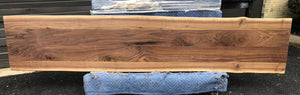 W8-9619 Live edge walnut wood bench top 96x19