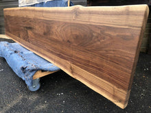 W8-9619 Live edge walnut wood bench top 96x19