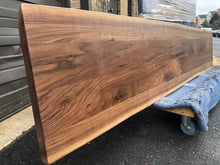W8-9619 Live edge walnut wood bench top 96x19