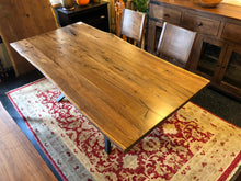 American black walnut table 83" x 41-43" with mantis base