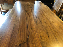 American black walnut table 83" x 41-43" with mantis base