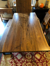 American black walnut table 83" x 41-43" with mantis base