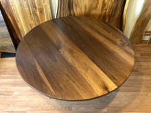 American black walnut round dining table top