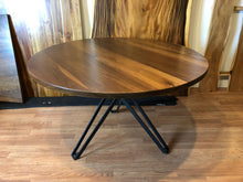 American black walnut round dining table top