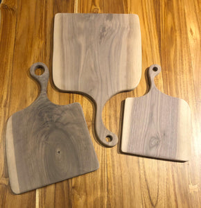 Walnut Wood Cutting Boards for Kitchen, Meal Prep & Serving, Reversible Wooden Chopping Board, Charcuterie Board, Cheese Board with Side Handle