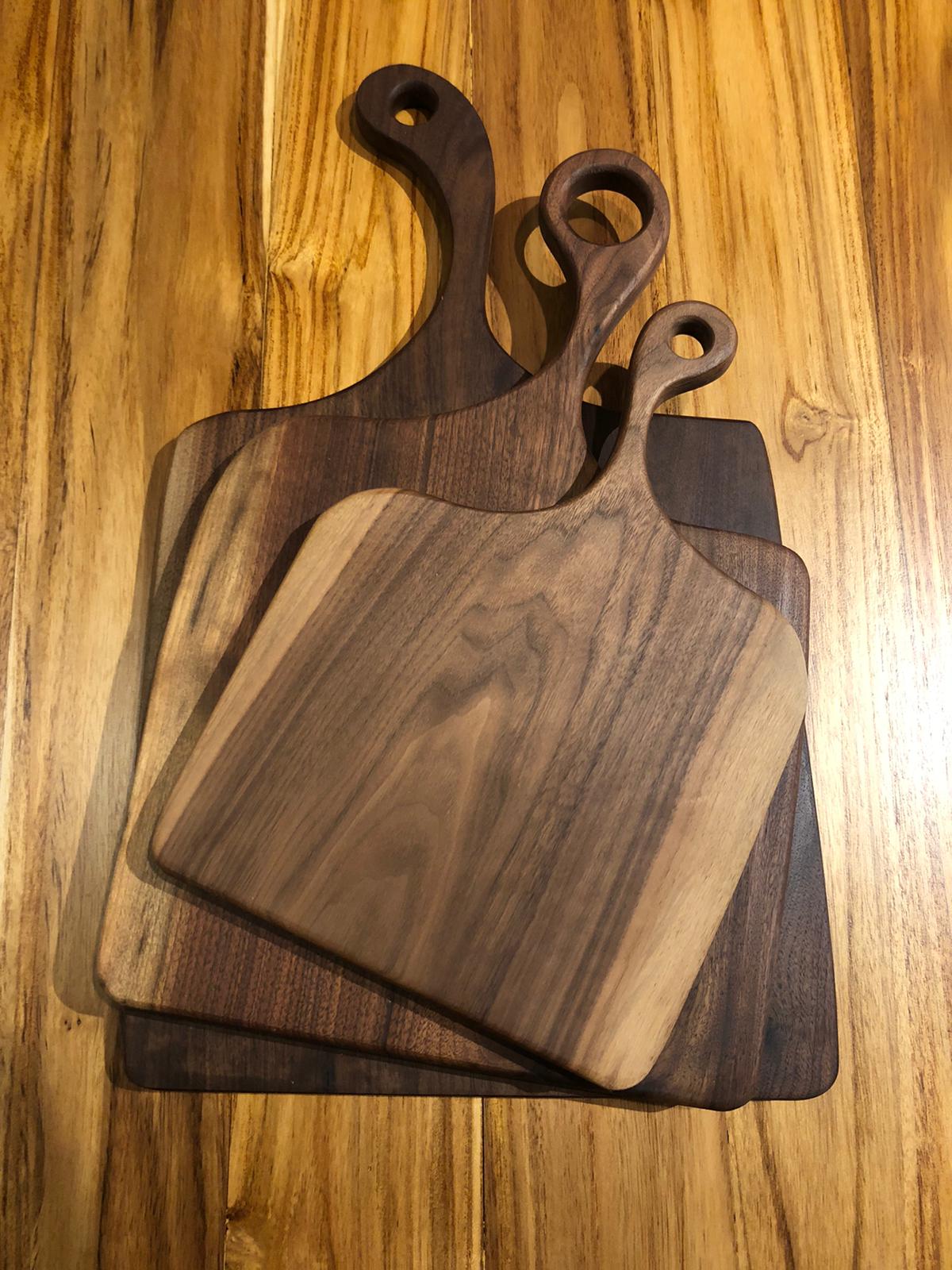 Walnut wood cutting board with Butcher Block Oil R Home Furniture