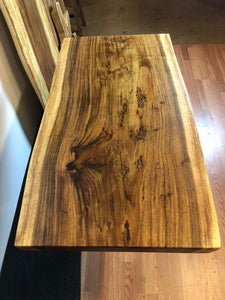 Live edge acacia one solid slab rare piece