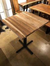 Reclaimed teak wood bar height (pub) table
