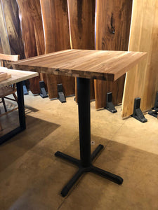 Reclaimed teak wood bar height (pub) table
