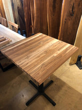 Reclaimed teak wood bar height (pub) table