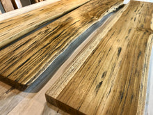 Rustic live edge solid teak wood floating shelf with hardware 35.5"